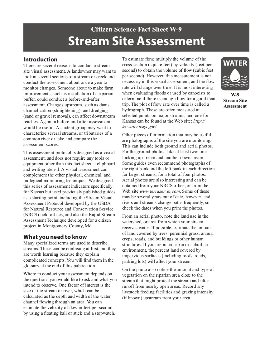 W-09 stream site cover