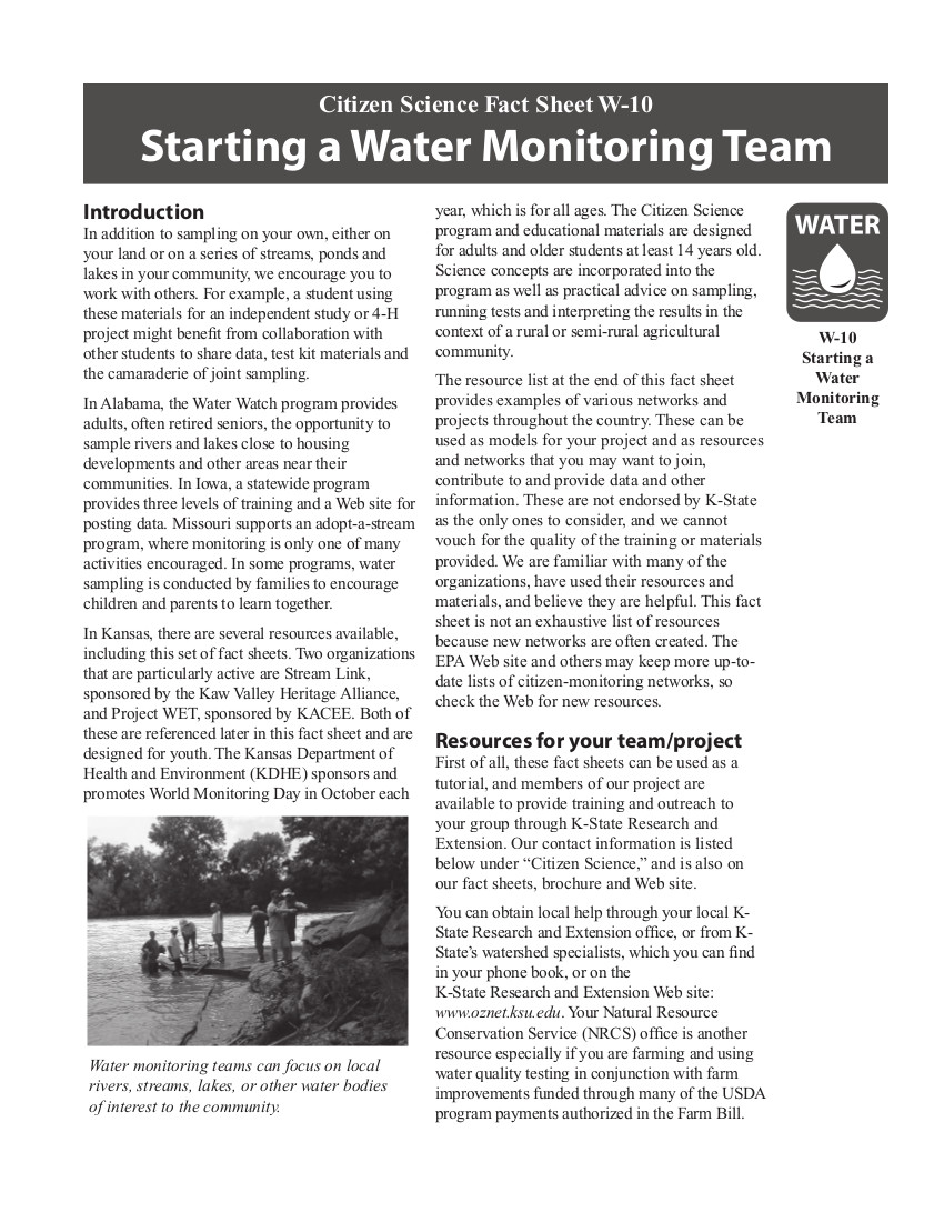 W-10 stream team